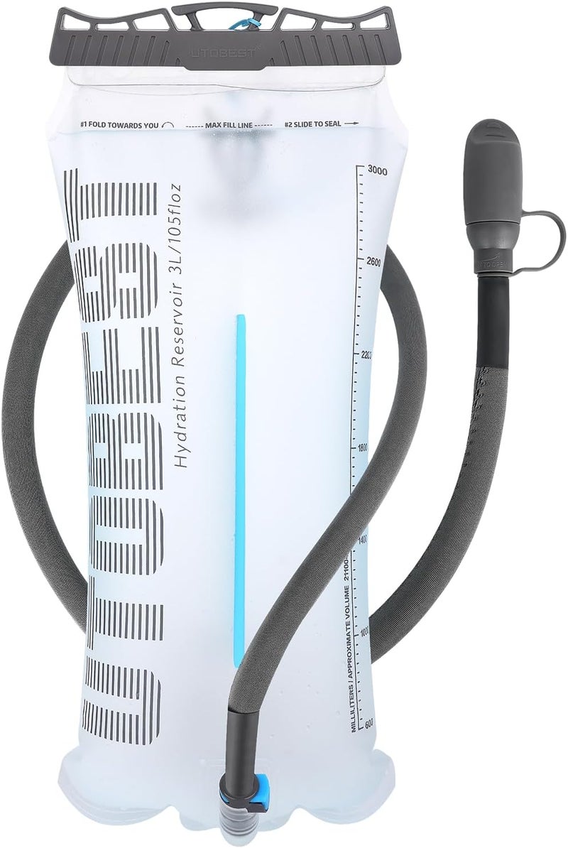 UTOBEST Hydration Bladder,TPU Water Bladder,Water Bladder for Hiking Backpack,BPA Free,Wide Opening,Leak-Proof,Water Reservoir for Hiking Cycling Camping Running - Image 1